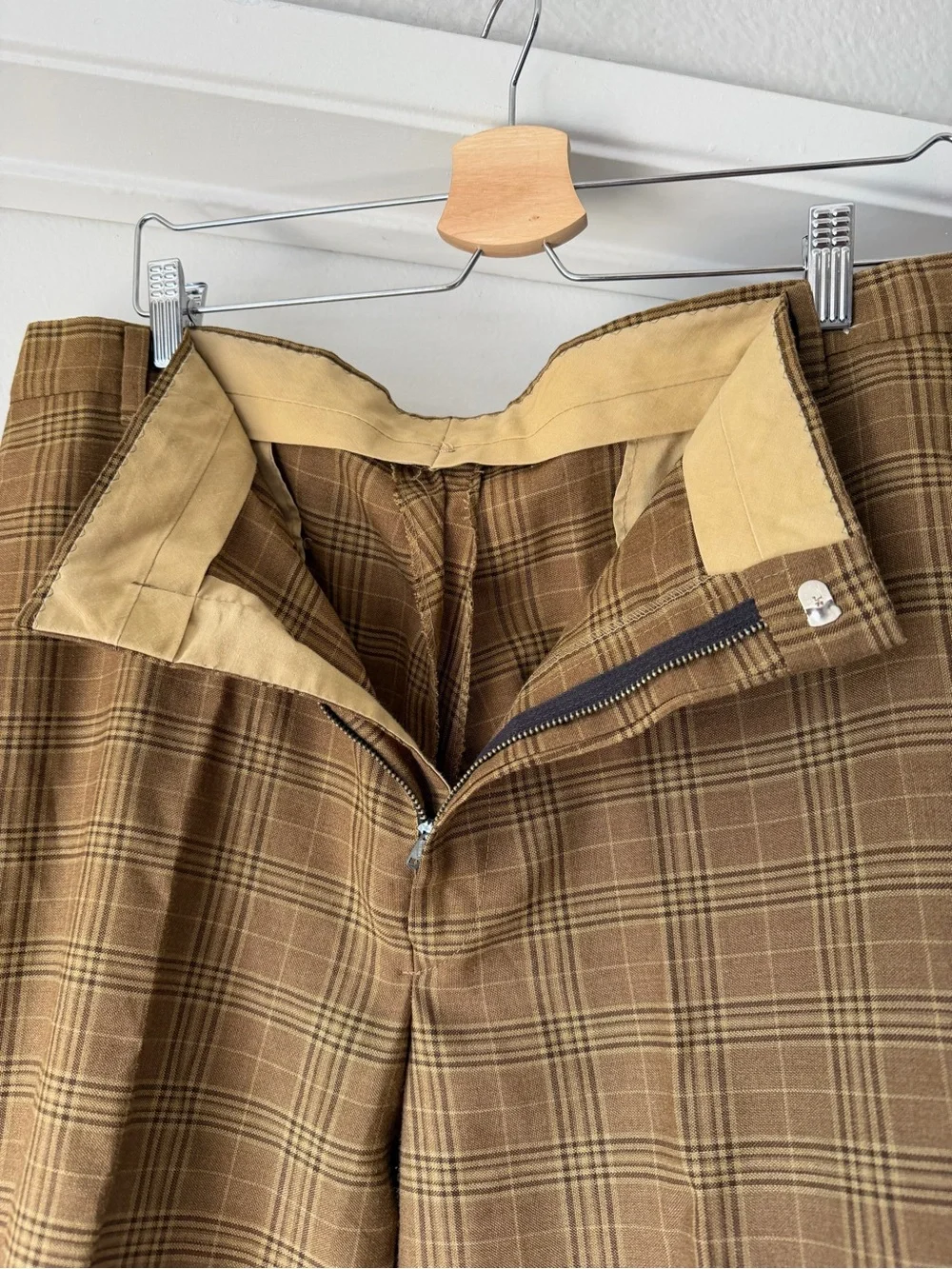 Vintage Men’s Pants - Mustard/Tan - Authentic Talon Fastener and Prentice Zipper